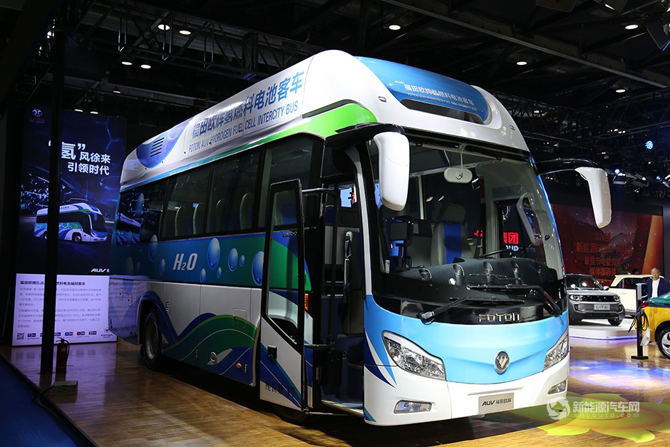 福田燃料电池车亮相2017节能与新能源汽车展