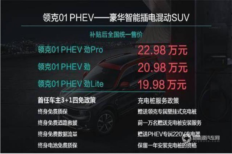 领克01 PHEV 2018款 1.5T PHEV 劲