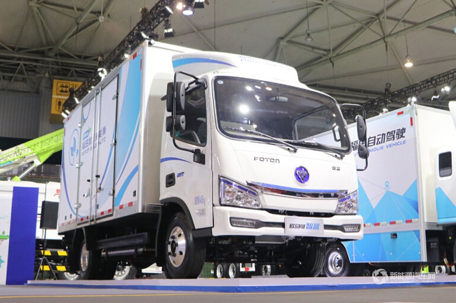 福田欧马可智蓝 4.5T 4.14米单排纯电动厢式运输车(BJ5045XXYEV3))