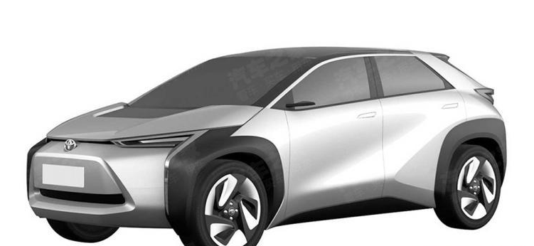 丰田全新纯电动SUV效果图 设计语言激进