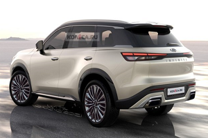 预计将提供i-Power增程式混合动力系统 英菲尼迪QX60渲染图
