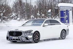 采用PHEV插混动力系统 梅赛德斯AMG S 63 e低伪装谍照曝光