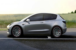 特斯拉Model 2 Hatchback渲染图 更低价格的入门车型