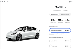 两款车型涨500美元 特斯拉Model 3美国售价调整