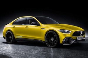 或搭载500马力插混动力系统 梅赛德斯-AMG C 63 e渲染图