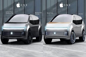 或定名Apple ONE/拥有L5级自动驾驶系统 苹果汽车SUV假想图