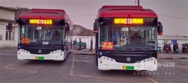 乌海市首批氢能源公交车
