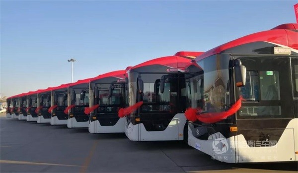 乌海市首批氢能源公交车