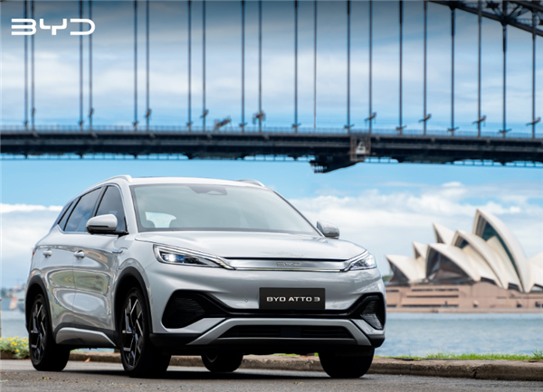 BYD ATTO 3获澳大利亚ANCAP五星安全评级