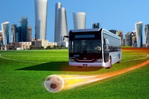 闪耀国外!卡塔尔宇通新能源高端公交长什么样?