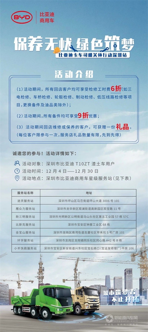 比亚迪自卸车