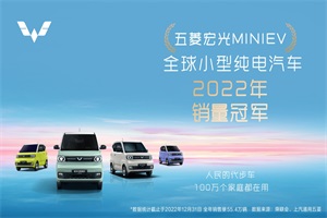 “人民代步车”再创奇迹，五菱宏光MINIEV 55.4万年销量闪耀世界之巅