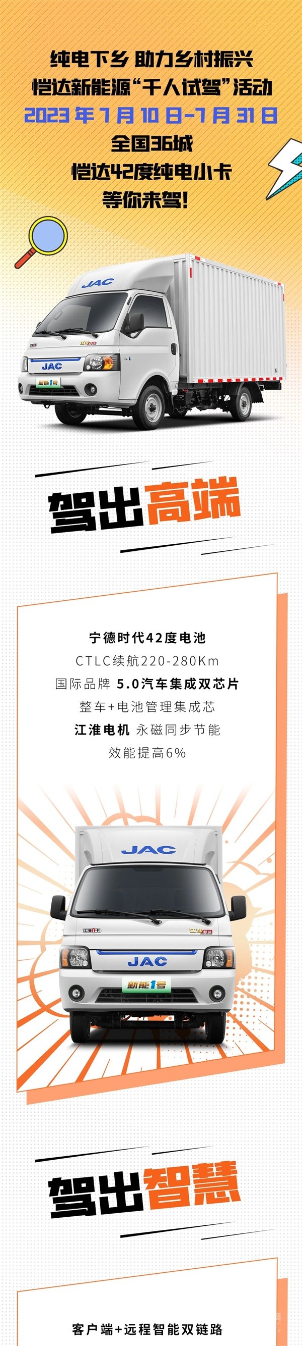 江淮1卡恺达42度纯电小卡