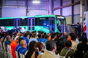 助力绿色交通转型 比亚迪正式交付向墨西哥新莱昂州交付电动大巴底盘