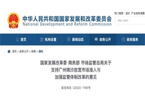 政策|发改委等三部门：推进广州南沙氢能利用 适当超前建设换电站