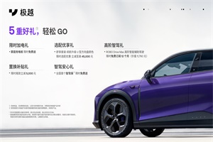 万元配置免费享!送12个月高阶智驾，极越01购车正当时