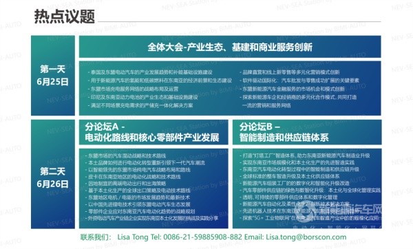 新能源汽车国际峰会东南亚站