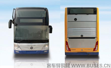 福田欧辉BJ6128EVCA双层公交车（纯电动24-68座）