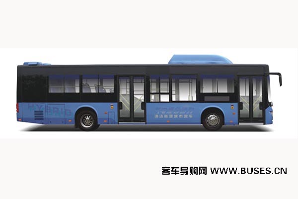 黄海DD6129CHEV5N公交车（天然气/电混动国五24-37座）