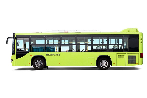 海格KLQ6109GAHEVE5D公交车（柴油/电混动国五24-39座）