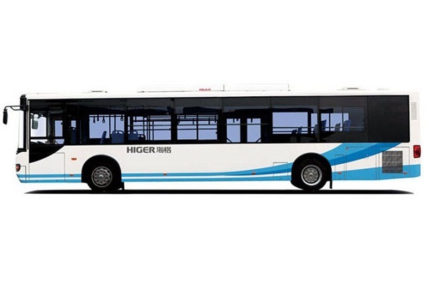 海格KLQ6129GAHEVC5BZ公交车（天然气/电混动国五24-46座）